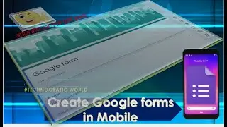 How to create Google Forms in mobile 📱 || Google forms Complete tutorial