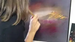 Space bob timelapse - Acrylic - Bob Ross but not really