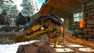 Деодон и мини яйце ферма | ARK Crystal Isles #21