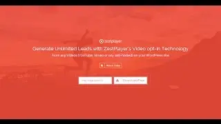 Zest Player - Video Opt-In Software for Wordpress