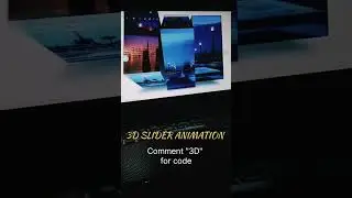 3D Slider Animation 😍 