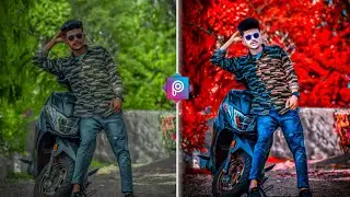 Picsart Editing Background Colour Change | Picsart Red color Editing | Background change photo 2020