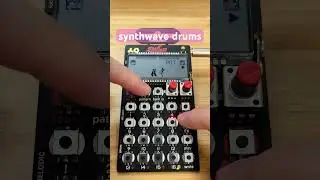 synthwave drum patterns with PO-33