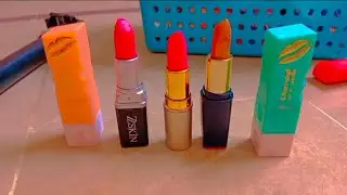 MATTE LIPSTICKS PINK GLITTER GOLDEN BROWN PEACE RED PURPLE LIPSTICKS