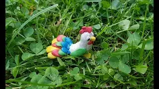 Петух из пластилина. Петушок золотой гребешок. Лепим  петуха