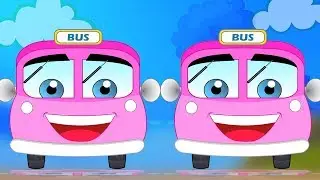 колеса на автобусе русская детская песня дошкольные рифмы Nursery Rhymes Wheels On The Bus Song