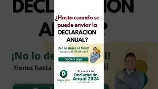 Until when can I submit the 2024 annual declaration?