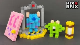 3D MONSTERS INC Pixel Art - Pix Brix Instructions