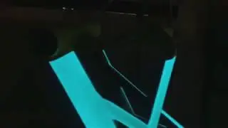 Honda CBR1000RR swing-arm lit with LumiLor! Electroluminescent light up paint!