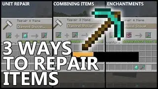 3 Ways To Repair Items In Minecraft