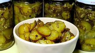Cucumber salad for the winter. Crispy Cucumbers for the Winter. Delicious and aromatic Recipe.