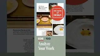 How to Analyze Your Work | Day 36 of 100 Days of Design  #shorts