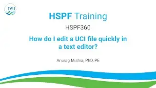 HSPF360: How do I edit a UCI file quickly in a text editor?