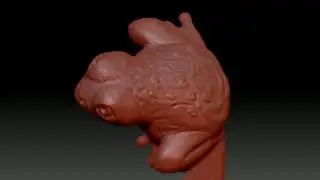 Zbrush моделирование лягушки