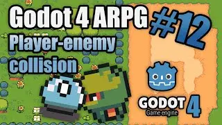 How to make an ARPG in godot 4 #12: Player-enemy collision | tutorial | zeldalike