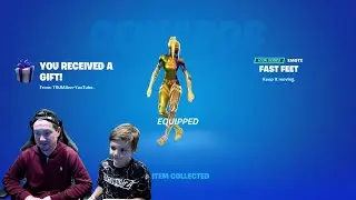 TRUMAnn & His 9 Year Old Kid Buy NEW FAST FEET Funny Fortnite Dance Emote NEW Icon Series Dance