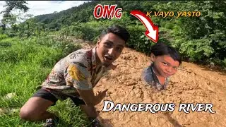 Dangerous river 🙅vai Lai k vayo yasto yrr 🤭@thapavlog