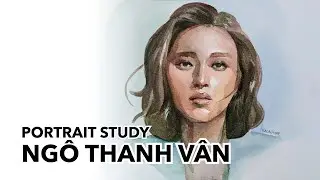 Drawing Ngô Thanh Vân 🎨 The Old Guard Quynh 🎨 Portrait Study | kaorumap