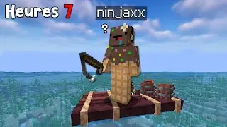 J'ai survécu 24h sur un Radeau dans Minecraft..