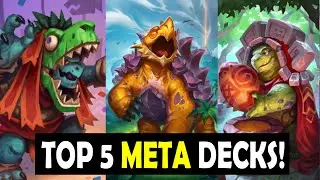 Top 5 High-Winrate Hearthstone Decks | Climb to Legend in The Lost City of Un'Goro