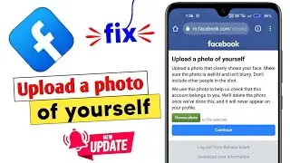 How to solve upload a photo of yourself facebook problem | upload a photo of yourself