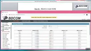 BDCOM GPON VLAN Configuration for SFU (Web)