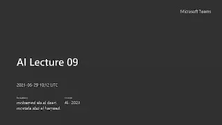 AI LEC #09