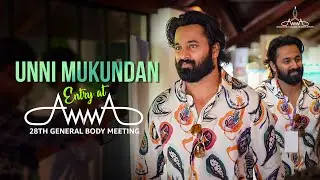 Unni Mukundan Entry At Amma 28th Annual General Body Meeting
