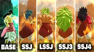 Dragon Ball Sparking Zero: Broly Base, SSJ, LSSJ, SSJ3, SSJ4