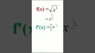 turunan dari f(x) = akar x pangkat 3