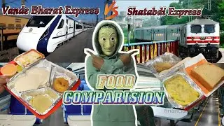 Vande bharat🚆vs Shatabdi🚊|Train Food comparison🤩#foodcomparison