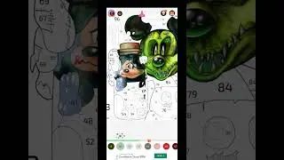 countdown to Halloween Scary Dark Mickey mouse Paint by number NOT FOR KIDS