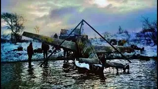 ПОДЪЁМ НЕМЕЦКОГО САМОЛЁТА Messerschmitt-109 В НОРВЕГИИ