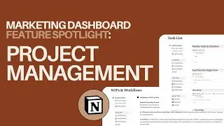 Walkthrough of the Project Management Section of CMO Dashboard