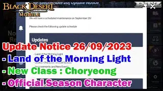 UPDATE NOTICE 26 SEPTEMBER 2023 - Black Desert Mobile Indonesia