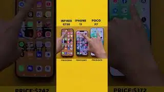 iPhone 13 vs Infinix GT 30 vs Poco F7 🚀 Speed Test & Gaming Battle 2025!