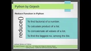 Reduce Function in Python