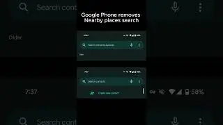 Google Phone app remove Nearby Place Search 
