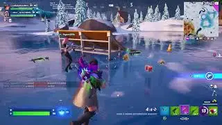 Joyeux Noël 2022 a tousse Fille Joue Live en direct a Fortnite