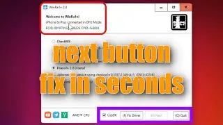 How to Fix “Winra1n Next Button Not Working” Error When Jailbreaking Your iOS Device In Dfu Mode