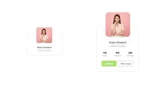 Animated Profile Card Using HTML and CSS