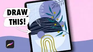 EASY Boho Art Drawing in Procreate - Digital Art Tutorial