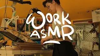 ☀️ WORK ASMR ☀️ Creating an ink comic strip (no mouth sounds)