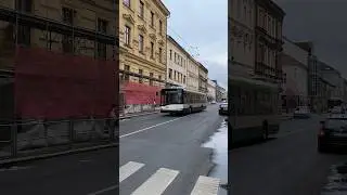 PILSEN | City trolleybus 🚎 at Tylova street - 4K #trolleybus