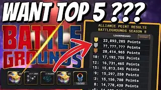 Top S8 Alliances and Scores Revealed! Plus, Key Strategies/Scores for Dominating Battleground in S9