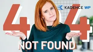 How to create a 404 Page using Kadence Pro