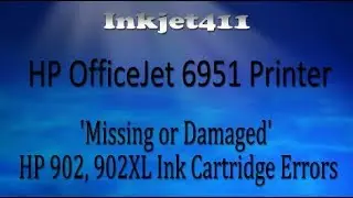 HP OfficeJet 6951 Printer Errors (HP 902 Ink Cartridges)