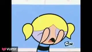 La chica superpoderosas burbuja llorando