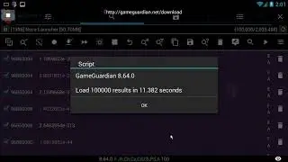 8.64.1: Accelerated scripts. In some cases, twice - GameGuardian