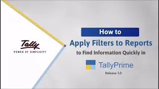 How to Apply Filters to Reports in TallyPrime to Find Information Quickly (Hindi) | TallyHelp